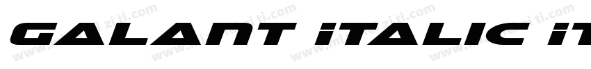 Galant Italic Italic字体转换